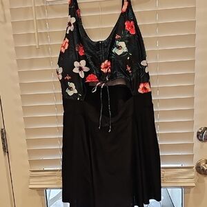 Younique Black Floral Swimwear